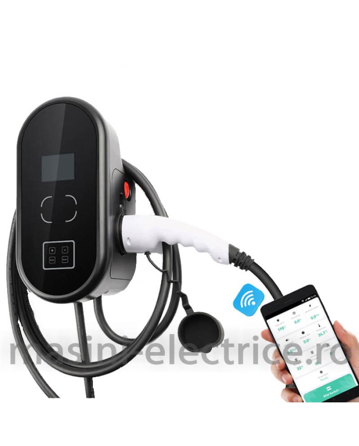 Statie de incarcare 22KW cu cablu Type 2, APP si RFID
