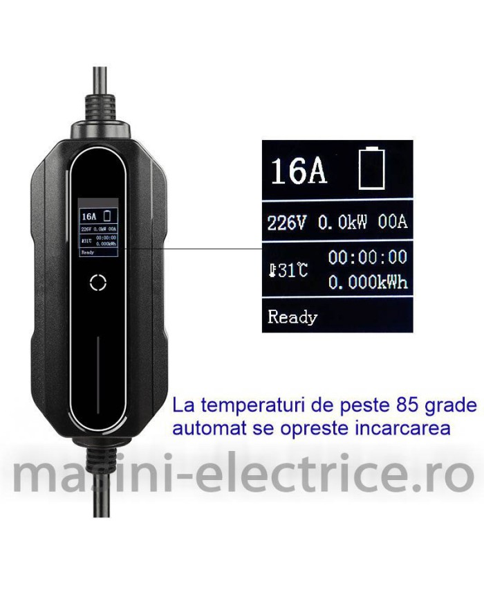 Statie de incarcare portabila 7.4KW 8-32A Type 2