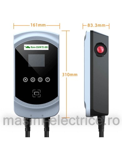 Statie de incarcare 7.4KW cu cablu Type 2, RFID si Aplicatie telefon Statie de incarcare 7.4KW cu cablu Type 2, RFID si Aplicatie telefon