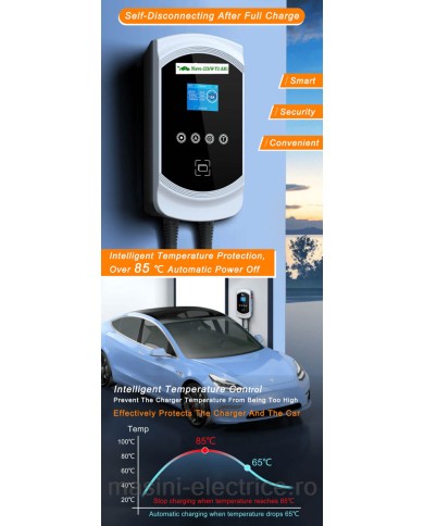 Statie de incarcare 22KW cu cablu Type 2, RFID si Aplicatie telefon Statie de incarcare 22KW cu cablu Type 2, RFID si Aplicatie telefon
