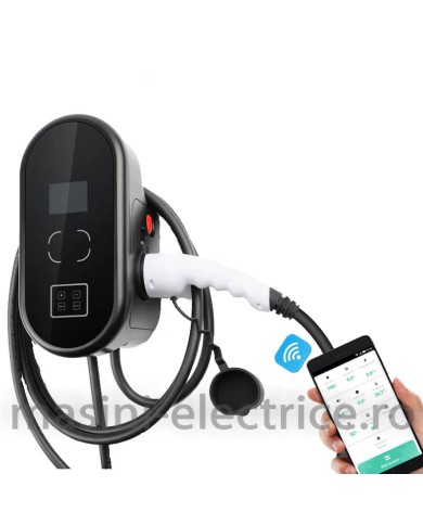 Statie de incarcare 11KW cu cablu Type 2, APP si RFID Statie de incarcare 11KW cu cablu Type 2, APP si RFID