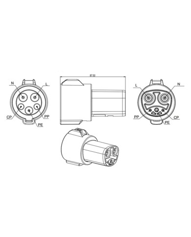 Adaptor Type 1 - Tesla Adaptor Type 1 - Tesla