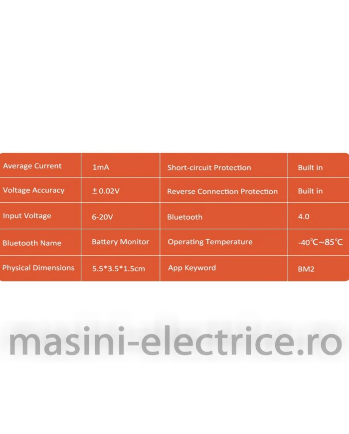 Modul bluetooth Monitorizare baterie 12V